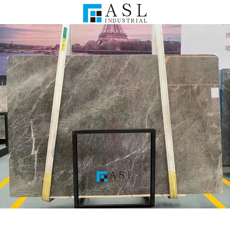 Factory direct dark grey marble slab