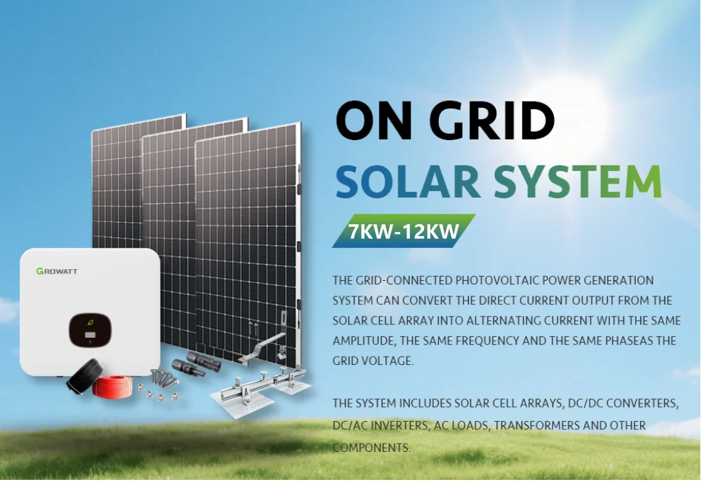 QIANEN High Output 7kw 8kw 10kw 12kw On-Grid Solar Panel Polycrystalline Silicon with MPPT Controller Home Solar Energy System supplier