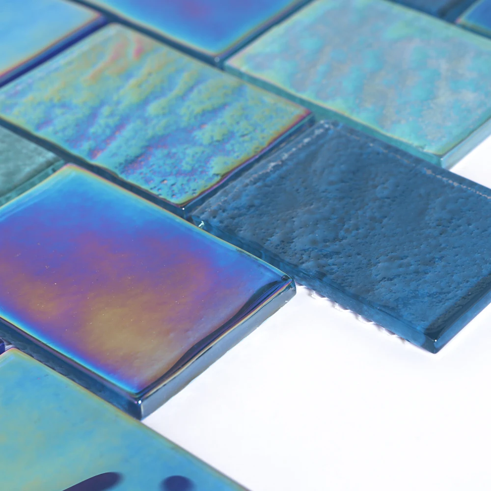 Glass Mosaic Pebble Mosaic Tiles Blue Mosaic Glass Tile