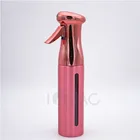 Spray Continuous Spray Bottle Custom Logo Metallic Hair Mist Spray Bottle With Continuous Pump 250ml