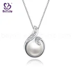 925 Silver Pendant Silver Silver 925 Pendant Fashion Jewelry Popular Shiny 925 Silver Pearl Cz Pendant