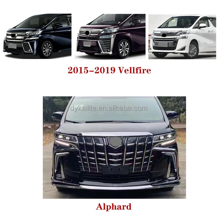 Klt Body Kit For Toyota Vellfire 2015 2021 Upgrade To 2019 Alphard Sc