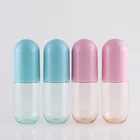 Spray Bottle Stocked 40ml Clear Capsule Shaped Spray Bottle With Full Cover For Cosmetic Use