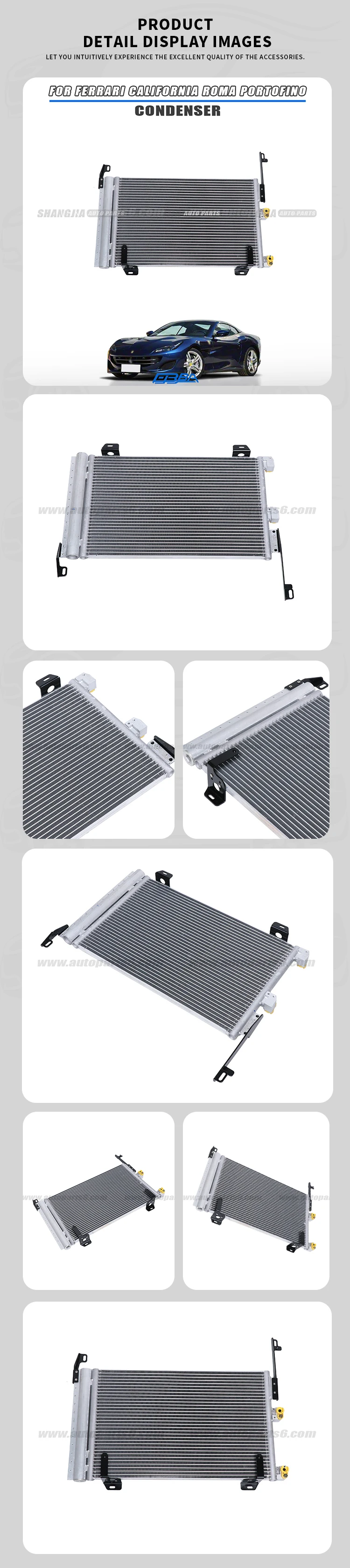 Good Quality Original Material Brand New Condenser For Ferrari California Roma 240590 manufacture