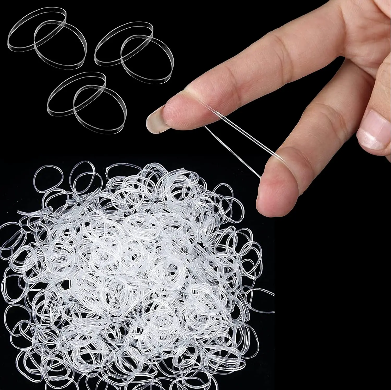 Sandro 1000pcs Clear Elastic Hair Bands,Hair Ties Small Clear Hair Bands,Hair  Bands For Hair - Buy Clear Hair Bands,Elastic Hair Rope,Elastic Hair Bands  Product on Alibaba.com