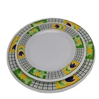 Round Bowl Plate Custom Melamine Dishwasher Safe Round Dessert Bowl Plate Plastic Set