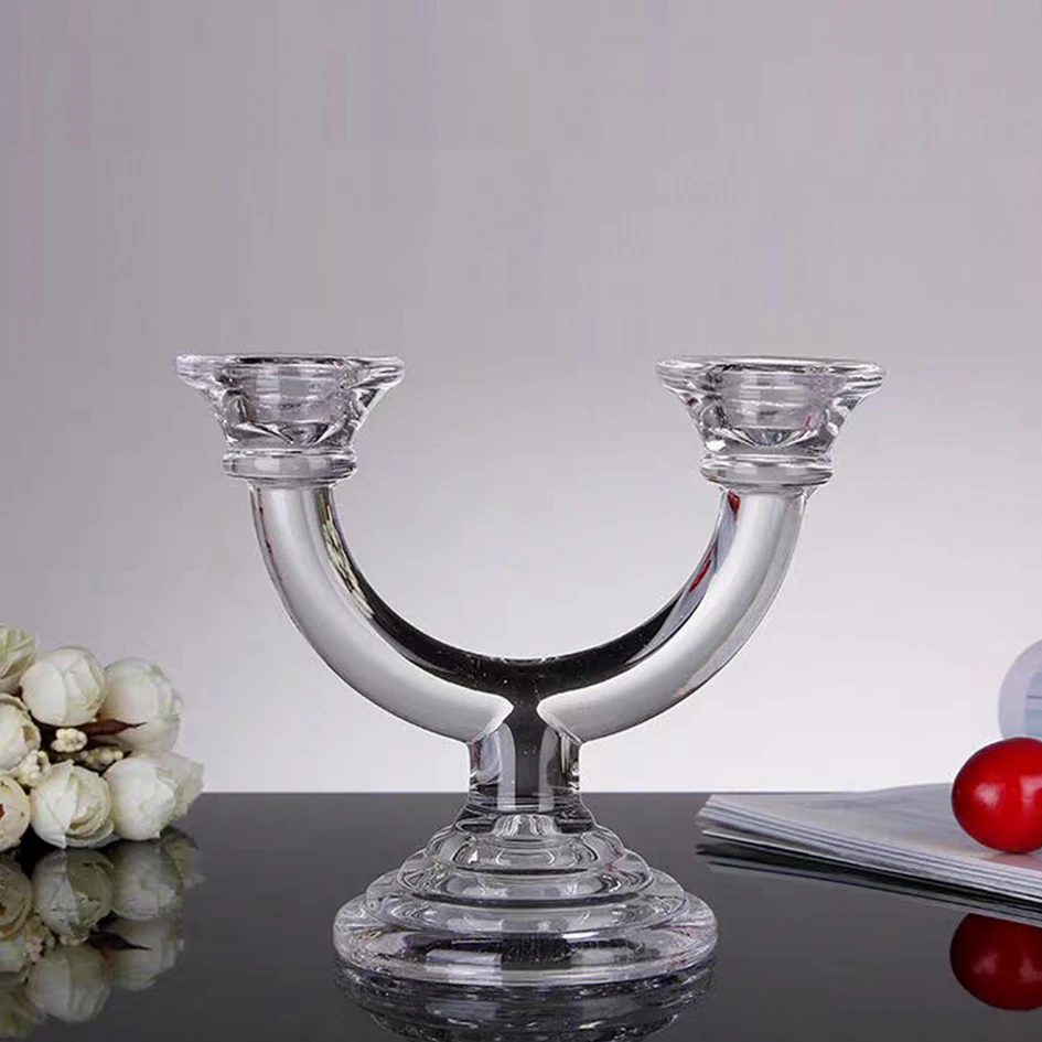 Special Design 145MM Glass Candle Holder For Home And Wedding Decoration