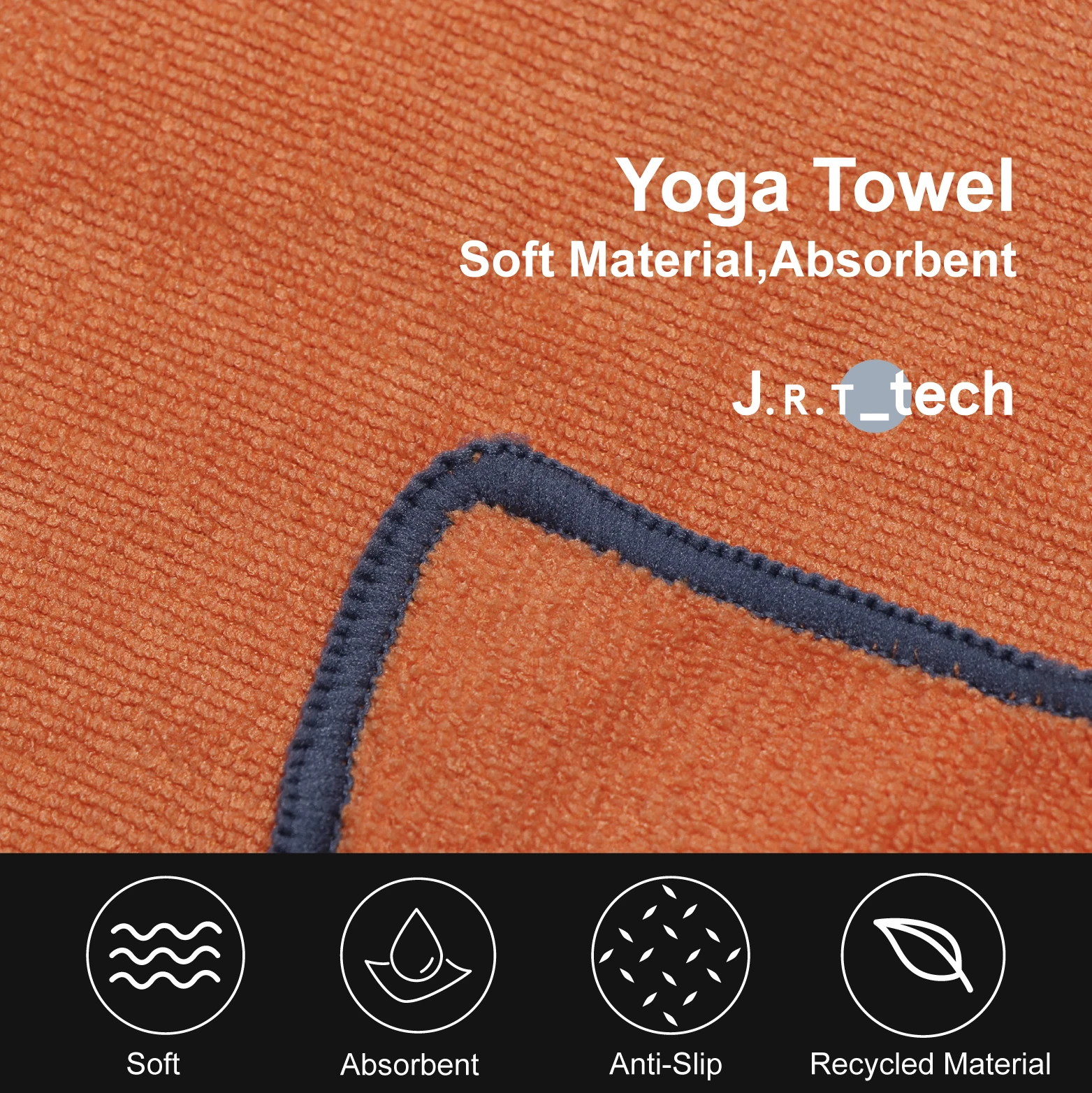 Eco Friendly Quick Dry Portable Gym Matting Yoga & Pilates Fitness Sweat Towel Custom Logo Yoga Towel