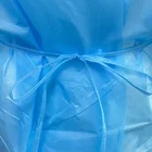 Uniform Working Uniform Blue And Yellow Isolation Gown Level 2 Water Impervious Disposable Gown