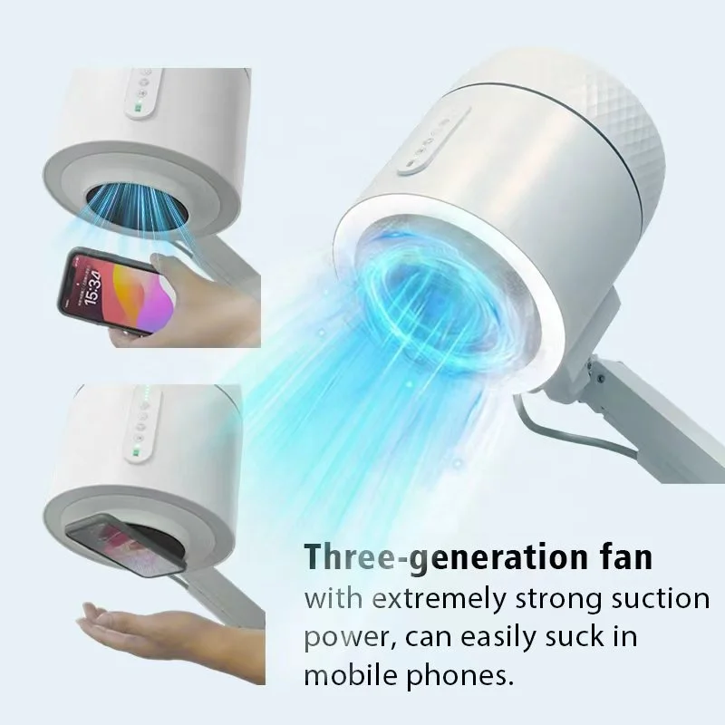 2025 New Arrival 4700rpm Manicure Extractor Pedicure Salon Vaccum Cleaner Russian Nail Dust Collector factory