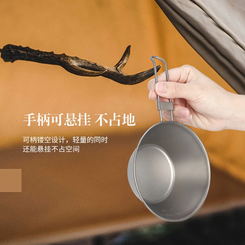 Factory wholesale single-walled sierra cup titanium sierra cup camping