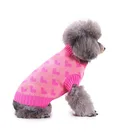 Apparel Look Warm Coat Knitted Heart Style Designer Discount Pet Luxury Apparel