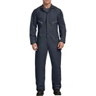 Polyester Work Factory Supply Polyester / Cotton 2 Way Zipper Navy Garage Mechanic 1 Piece Jumpsuit Work Clothing