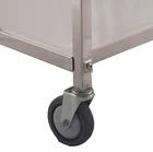 Equipment Stainless Steel Kitchen Equipment Catering Knock Down Stainless Steel 2 Tiers Food Serving Trolley