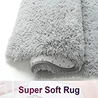 Necessary for Interior Decoration Luxury Shag Rug PV Plush Non-Slip Solid Color Floor Carpet for Bedroom details