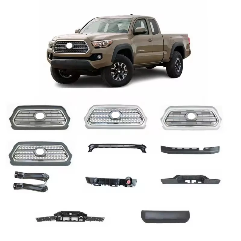 produit pièces automobiles kits de carrosserie avant de style américain pare-chocs de voiture calandre pour toyota tacoma-2016 2020 36