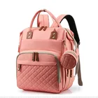 Baby Bag With Multifunction Diaper Backpack Baby Bed Bag Net With Pacifier Pocket Changing Station Pad