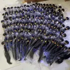 Hair 10a Wholesale Custom 100% Remy Raw Unprocessed Brazilian Bone Straight Double Drawn Human Hair Bundles