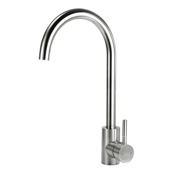 Modern Brushed Faucet Sink Faucet Single Handle Kitchen Mixer Stainless Steel Hot and Cold Water Kitchen Taps