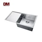Bowl Customized Design Stainless Steel Welded Single Bowl Sink Of Kitchen With Drain Board