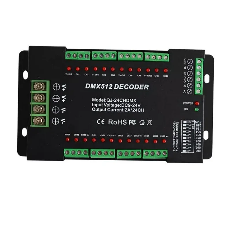 Dmx Decoder Dc V Ch Rgb Channel Led Strip Lighting