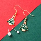 Earrings Alloy Alloyalloy Christmas2020 Christmas 6-piece Set Earrings Alloy Pearl Christmas Earrings