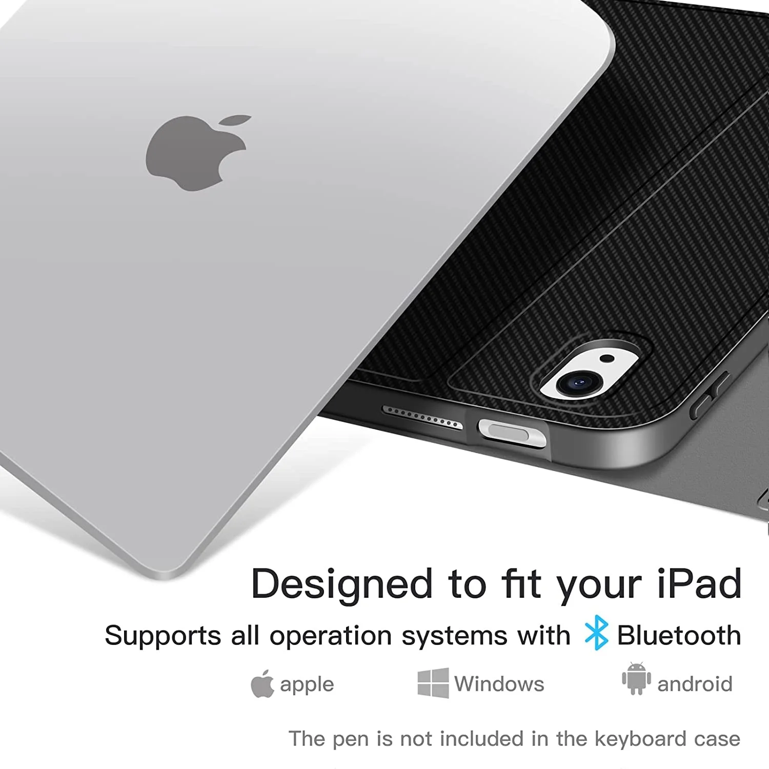 Custom Detachable BT Wireless Keyboard Case for IPad 10th Generation 10.9 Inch 2022 Tablet Protective Cover