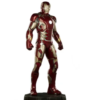 Customized Shine Large Size Iron Man Collectible Marvel Avengers Movies Toys For Exhibition And Resin Craft