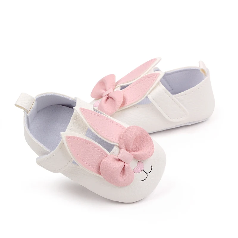 New Female Spring and Autumn Color Cartoon Rabbit Soft Bottom Infant Girls Shoes details