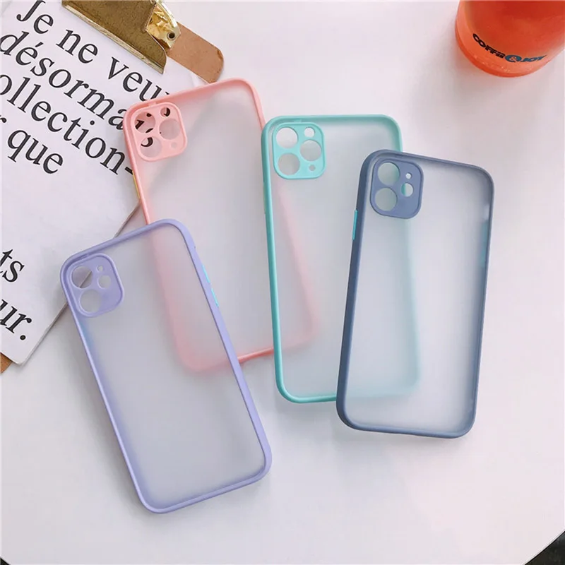 Amazn Hot 2021 Translucent Protection Cover Matte PC TPU Phone Case For Samsung