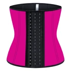Vintage Girdle Natural Latex Waist Trainer 9 Steel Bone Women Corset Body Shaper