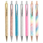 Glitter Pen Promotional Ball Pen Promotion Gift Custom Logo Glitter Ball Pen Ballpoint Metal Pen