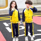 Kids Sets 100% Cotton Kids Sport Suit French Terry Soft Kids Sport Sets Yellow Tracksuit Kids Sports Wear