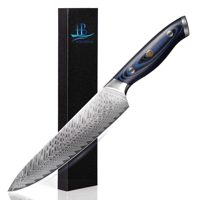 VG10 Gift Guarantee Damascus Steel Chefs Knife Kitchen Knives in High Quality