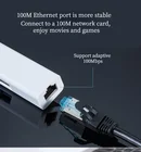 Usb To RJ45 Converter Network Hi Speed Usb To 3 Ports Usb 2.0 Hub With RJ45 Ethernet Network Lan Adapter 100Mbps