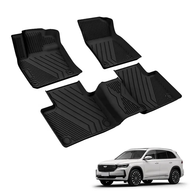 Wholesale Factory New design TPE Car Mat All Weather auto Floor Mats 3D Rubber Car Carpets for Geely Mojiaro 4wd