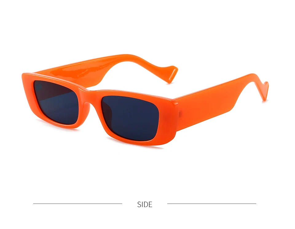 One pc stylish new 5 colors rectangle plastic frame uv protection sunglasses main image 1
