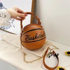 Bags And Women Basketball Shape High Quality PU Crossbody Chain Bags Purses And Handbags For Women