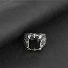 Ruby Ring Rings Vintage Ruby Ring Retro Punk Personality Trend Stainless Steel Dragon Claw Ring