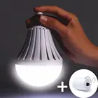 Super bright 9 watt emergency rechargeable led light bulb
