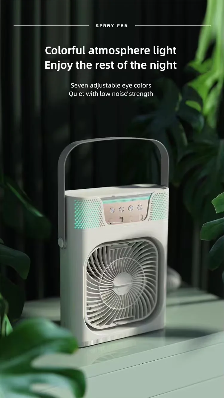 Portable Home Air-cooled Fan, LED, USB - detail 6