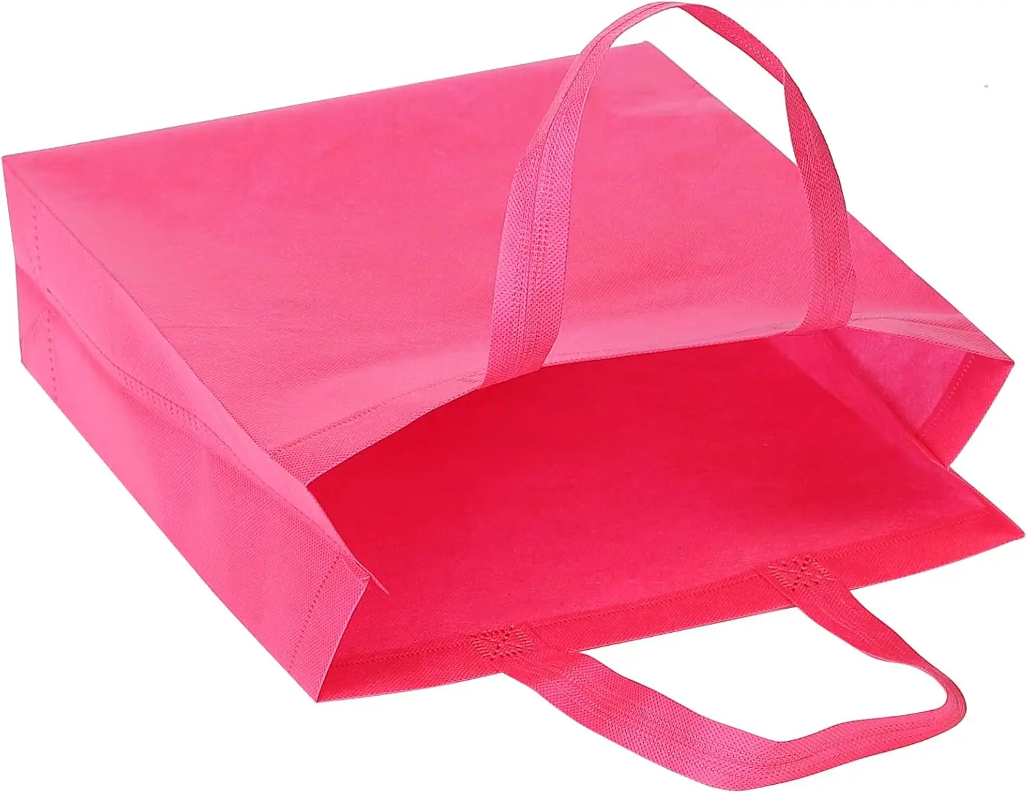 product handled shoulder strap non woven reusable eco friendly shopping bag with letter pattern for daily use-16