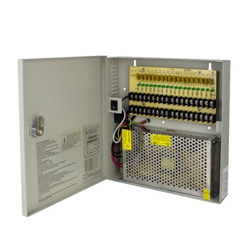 High Voltage Protection 20A DC 12V 18 channels CCTV power distribution box