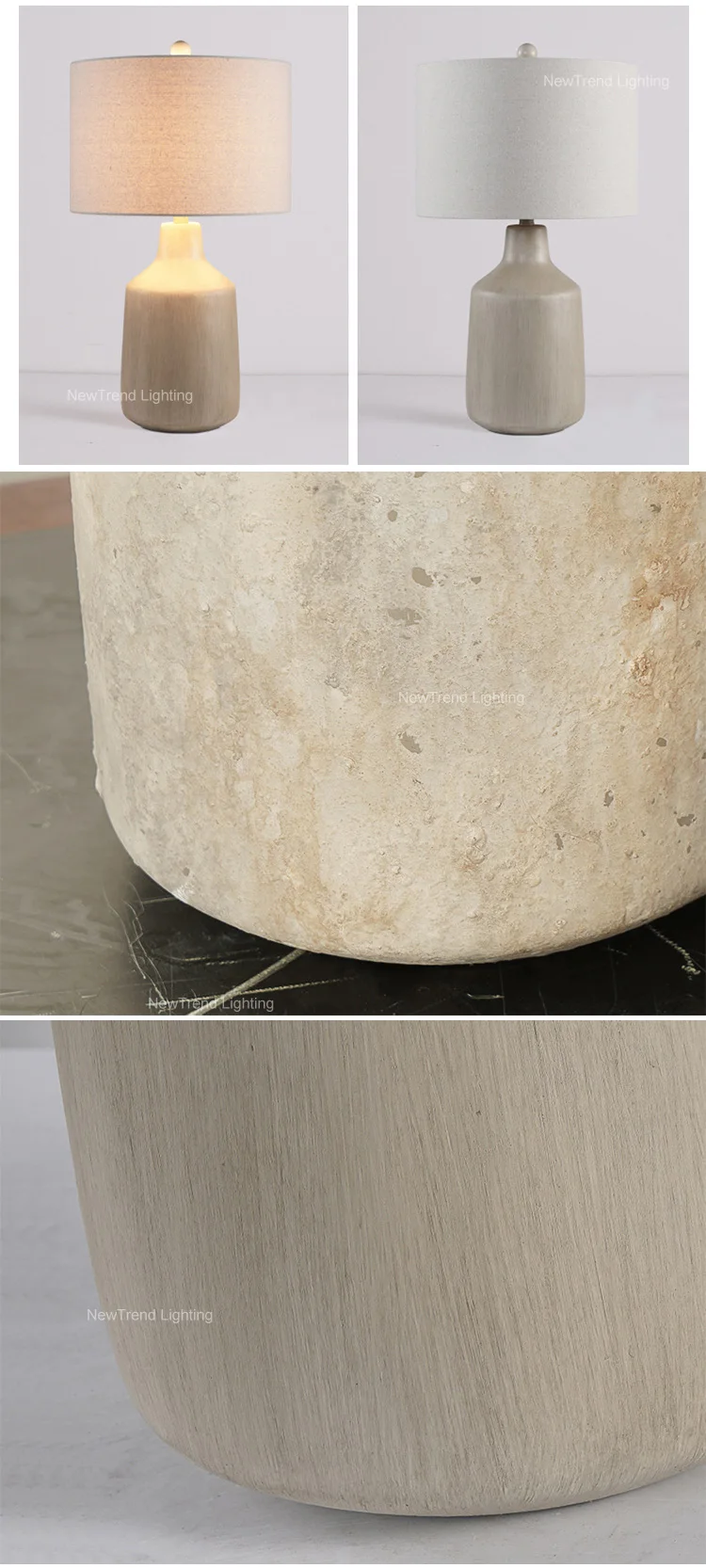 tr0023 modern style indoor decorationroom bedroom restaurant hotel led cement table lamp-2