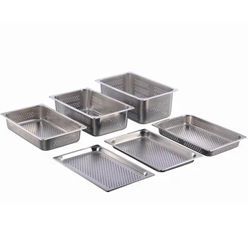 Buphex American style 1/1 gastronorm perforated pan stainless steel 201/304 material factory manufacturer cooking equipments