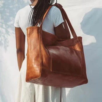 New Custom High Quality Fashion Luxury Ladies Designer Bag Shoulder Famous Brand Brown Leather Women Tote Hand Bags Lady Handbag