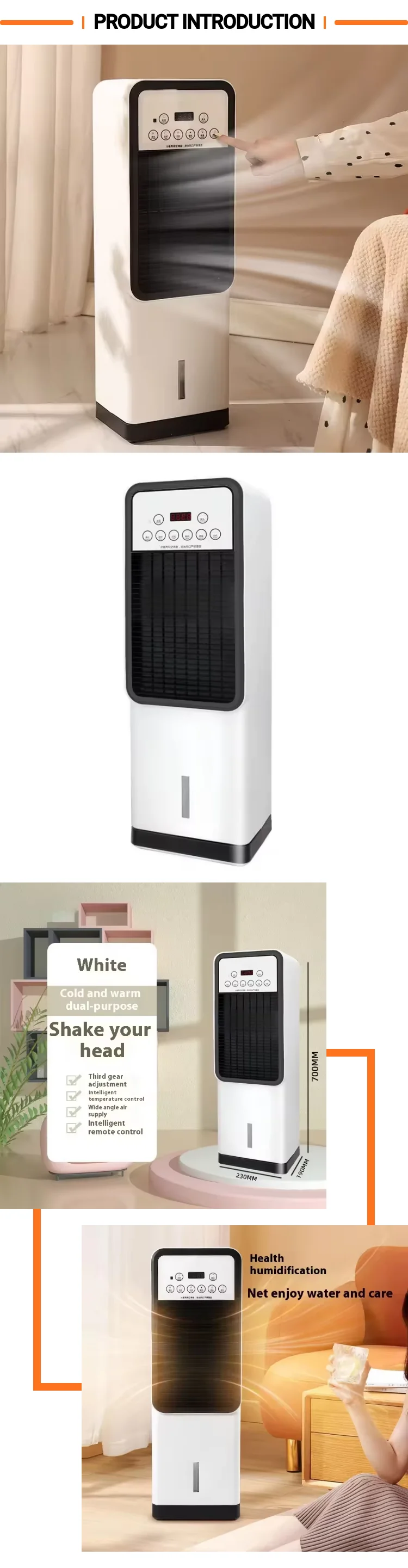 Mini Stand Air Conditioner, Portable, 1800 W, Plastic - detail 4