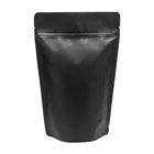 Matte Black Custom Mylar Stand Up Pouch Ziplock Aluminum Foil Bag