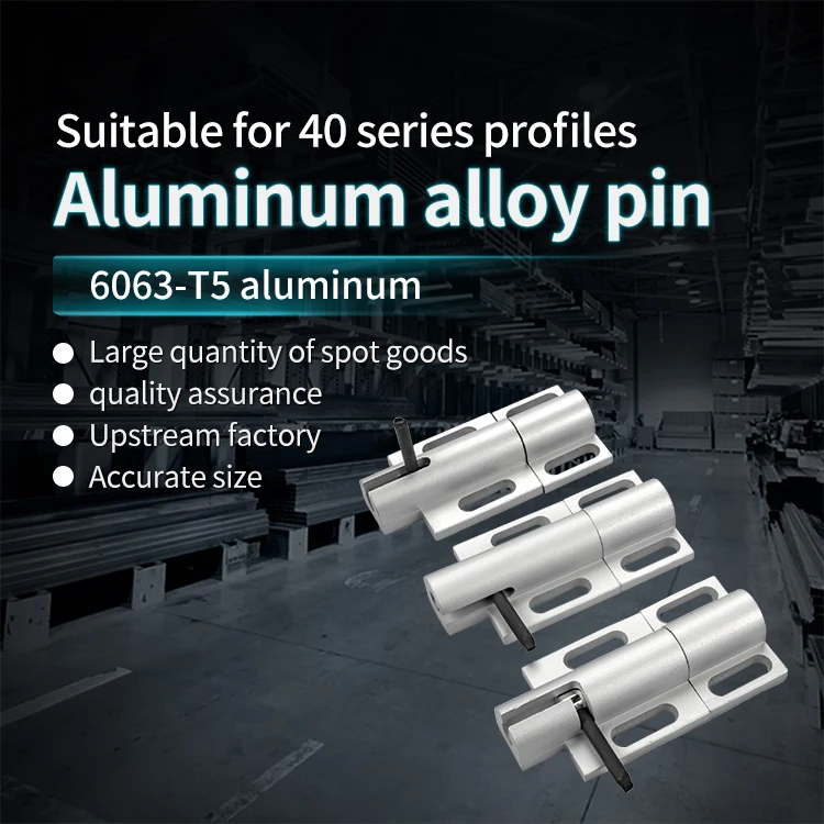 Aluminum Alloy Precision Machining Door Bolt Industrial Aluminum Profile Assembly Door Frame Aluminum Pin 3030/4040 Universal manufacture