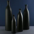 Flower Vase Decor Vases White And Black Color Ceramic Porcelain Home Decor Flower Vase